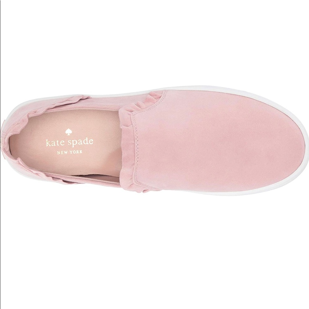 HP🎉Kate Spade Lilly Ruffle Suede Sneaker - Picture 10 of 12